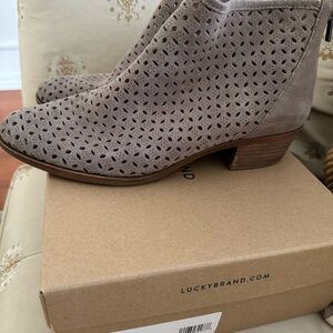 Lucky Brand Ankle Booties.  Size 10M Color: Taupe